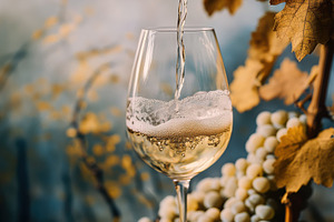 Elegant Pouring of Wine into a Glass, a Food & Drink Photo by Virgo Studio