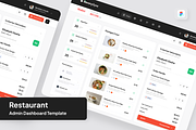 Restaurant Admin Dashboard, a Websites & App Template by SquidPixey (Thumbnail 1 of 5)