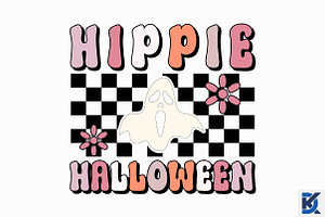 Retro Hippie Halloween Svg