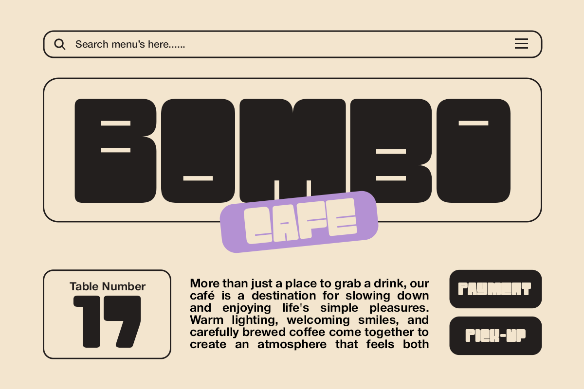 Oras - Chunky Bold Food Font, a Sans Serif Font by Pandeka Studio (Photo 2 of 9)