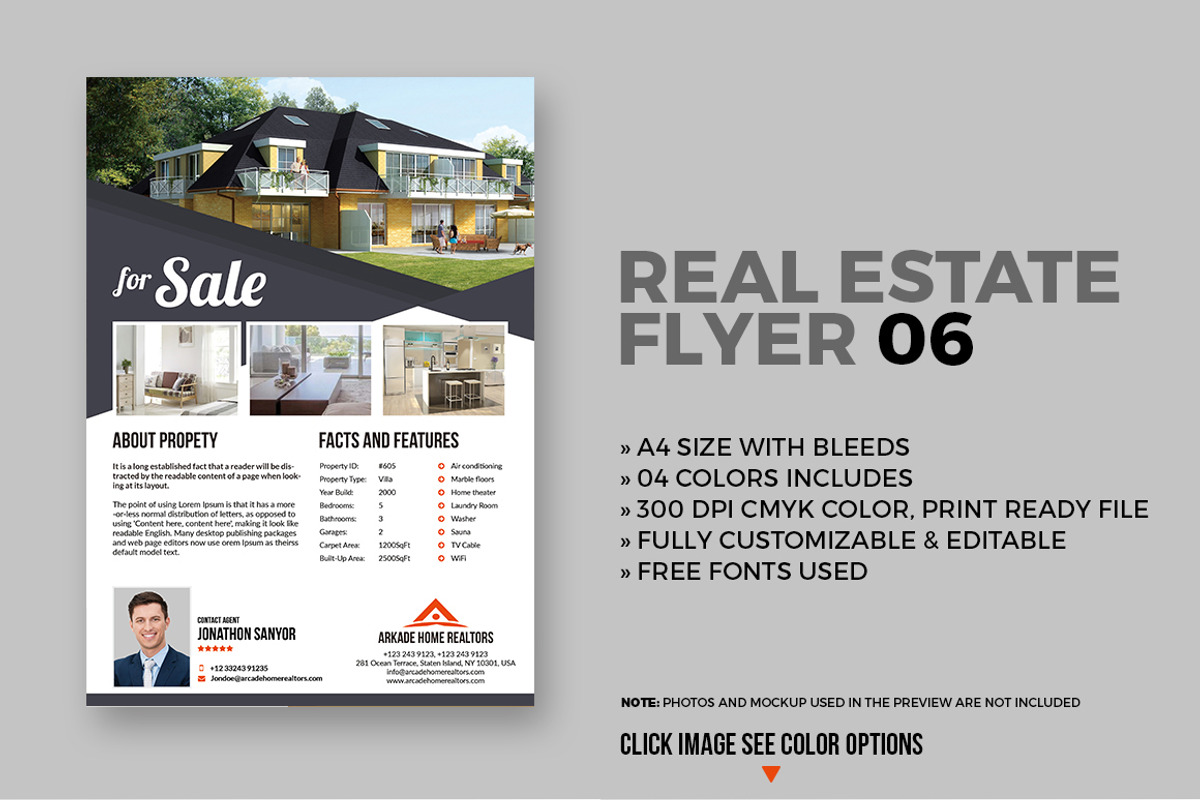 15 Real Estate Flyers Bundle, a Flyer Template by GraphicsEgg (Photo 7 of 16)