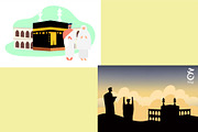 SALE Hajj Pilgrimage Bundle, a Person Illustration by bungamustia (Thumbnail 7 of 8)