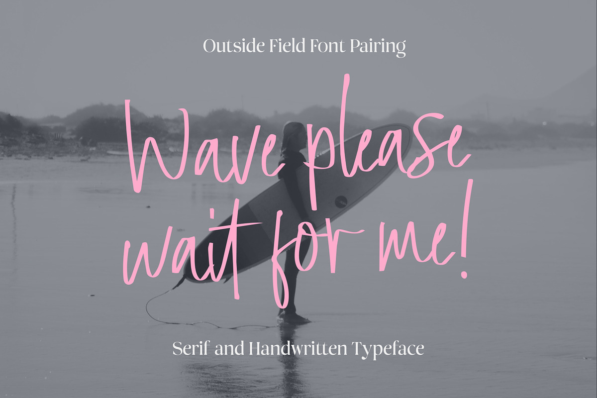 Outside Field - Font Pairing, a Handwritten Font by Godbless Studio (Photo 4 of 15)