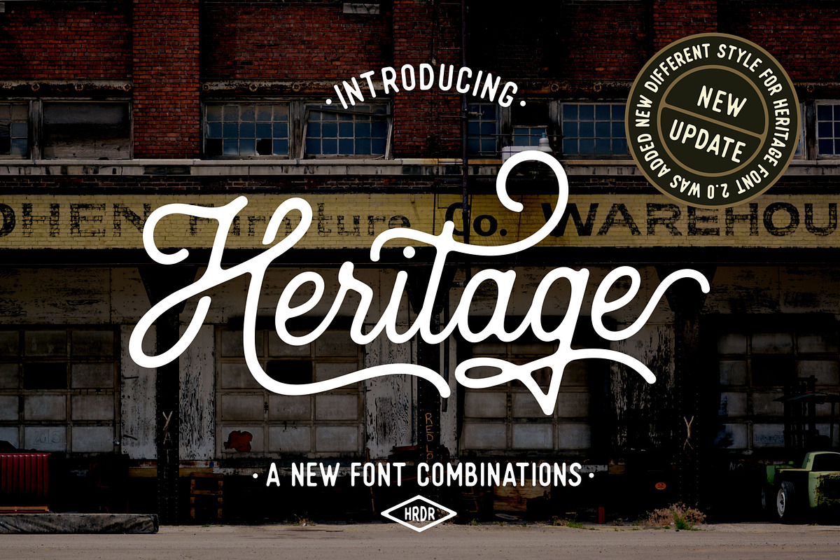 Heritage Font Combinations, a Script Font by HRDR (Photo 1 of 26)