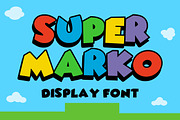 SUPER MARKO, a Handwritten Font by Fourteen Letter (Thumbnail 1 of 8)