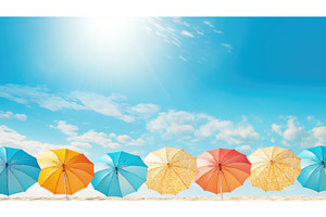 sun banner summer background ai, a Holiday Photo by pikepicture