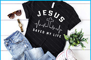 Jesus Saved My Life Christianity SVG, a Graphic by Creativeusart (Thumbnail 1 of 4)