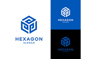 Abstract Hexagon Geometric Logo, a Branding & Logo Template by ika trisiana