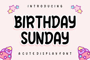 Birthday Sunday - Kids Font, a Sans Serif Font by Limited.studio (Thumbnail 1 of 5)