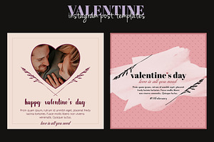 Valentine Instagram Post Templates