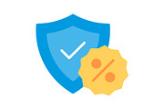 Shield Flat Icon, a Duotone Icon by Pexelpy (Thumbnail 1 of 2)