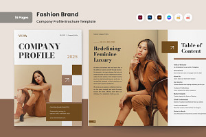 Fashion Brand Company Profile, a Brochure Template by twinstd