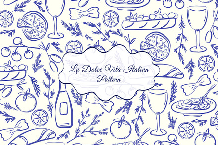 Italy pattern, a Pattern Graphic by Groovy Arts