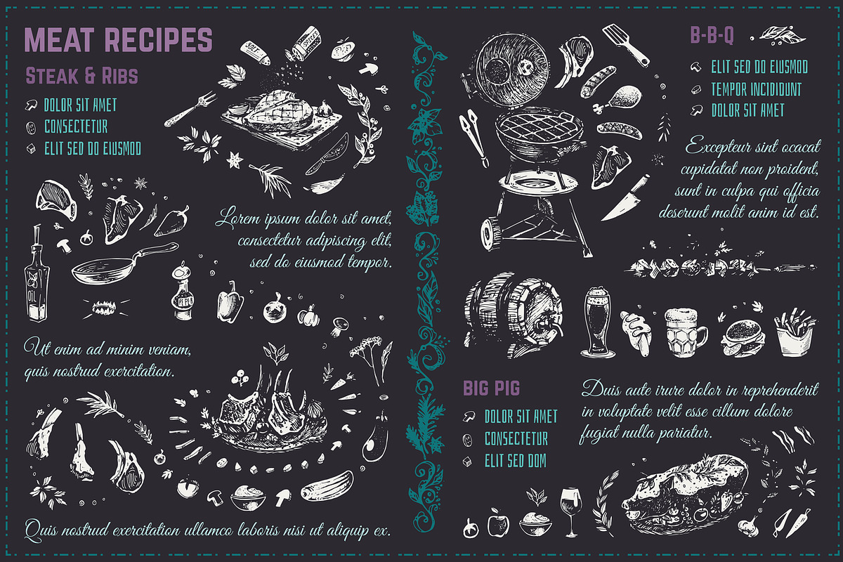 Hand-drawn Cooking and Food Icons, a Decorative Illustration by Margo Miller (Photo 16 of 48)