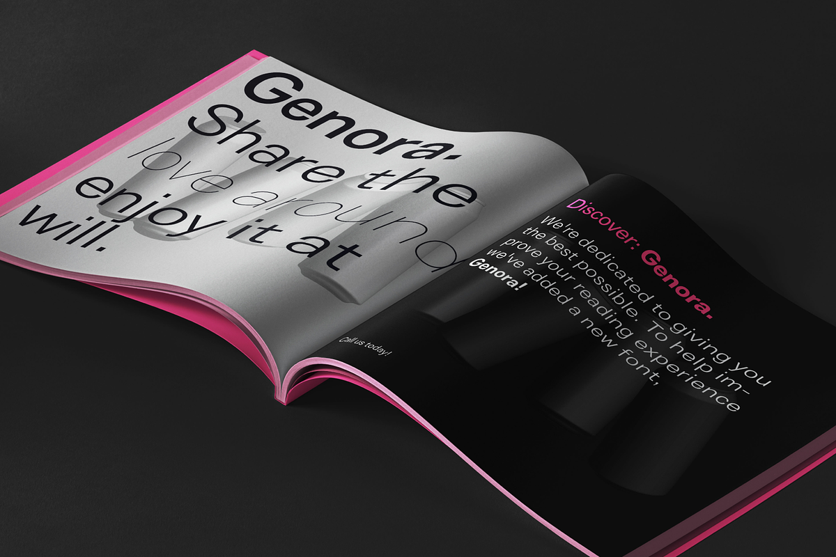 Genora Sans Serif Font Family, a Sans Serif Font by Pixesia Studio (Photo 13 of 15)
