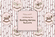 Rocking Horses Pattern, a Pattern Graphic by MouseGrey (Thumbnail 1 of 11)