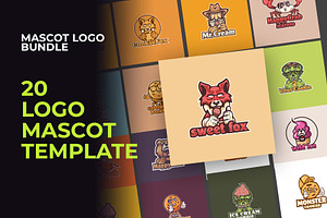Mascot Logo Bundle For Food, a Branding & Logo Template by Glowin_studio