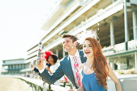 Cheering on Horse Racing