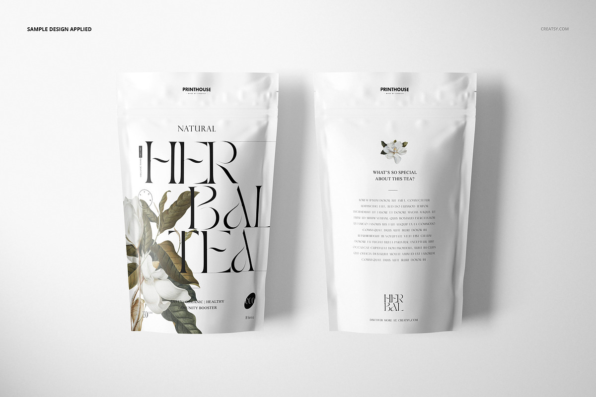 Stand Up Ziplock Bag Mockup Set, a Packaging Mockup by creatsy5 (Photo 9 of 14)