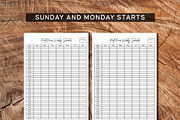 Editable Weekly Half Hour Planner, a Stationery Template by Graphicsnext (Thumbnail 3 of 5)