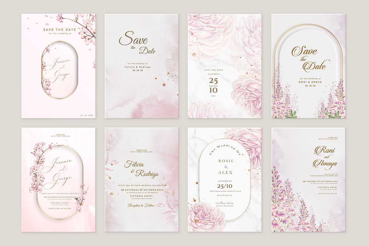 Linnea (Pink Wedding Card Creator), an Invitation Template by EvitePapery (Photo 7 of 9)