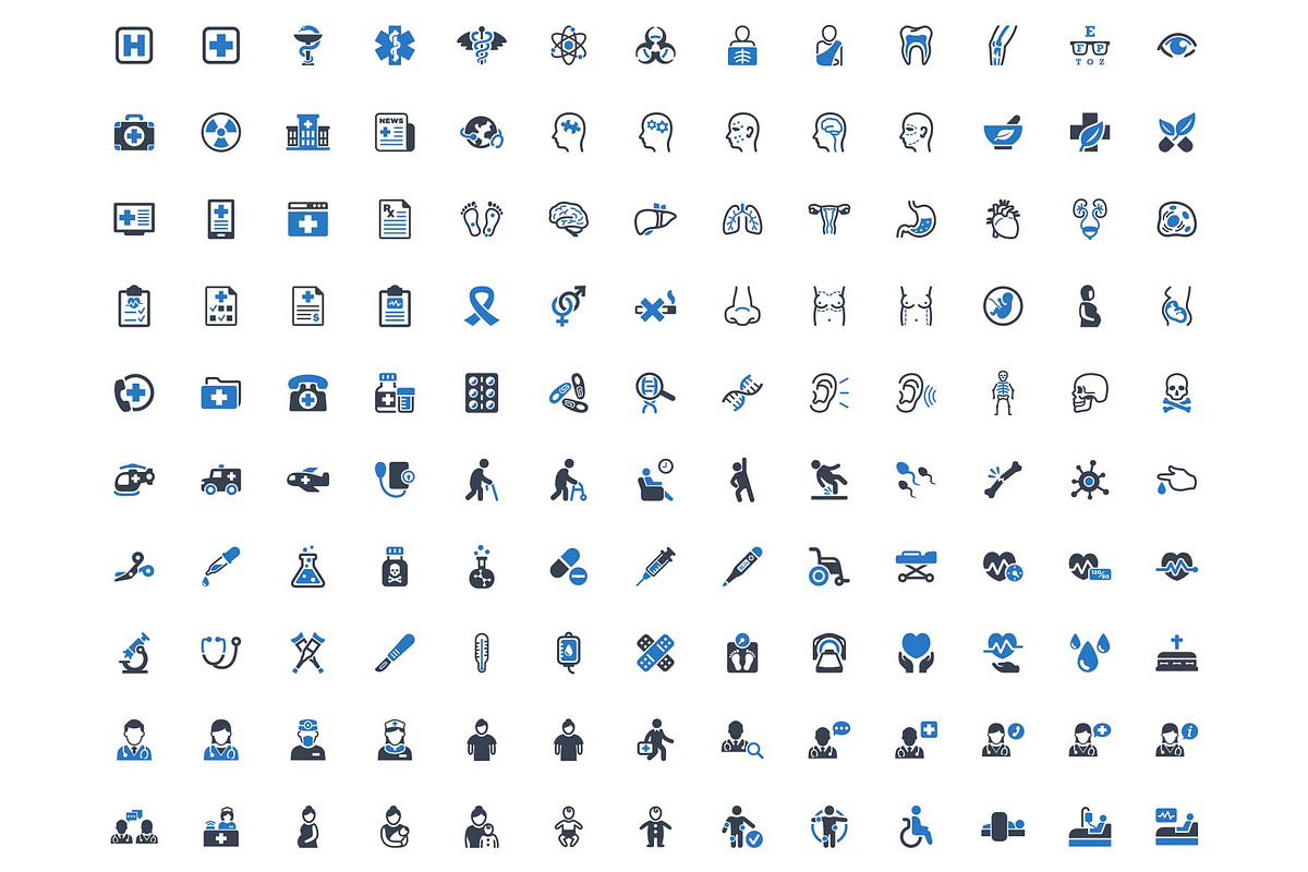 Medical and Healthcare Icons, a Solid Icon by minhm2m (Photo 2 of 6)