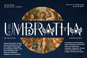 Umbratha – Modern Display Font, a Handwritten Font by overlaytemplates (Thumbnail 1 of 5)