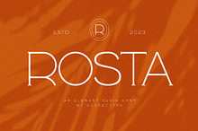 Rosta Modern Serif Font