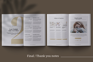 ECourse Workbook InDesign Template