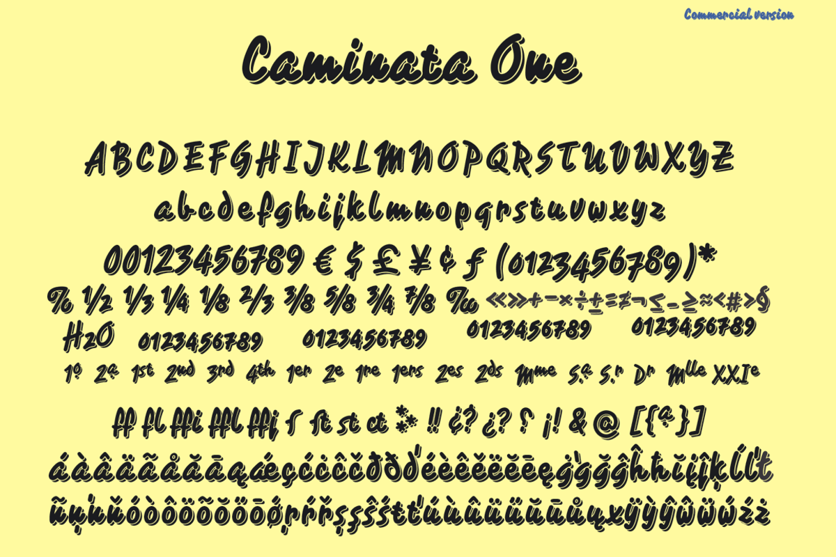 Caminata fonts preview 5