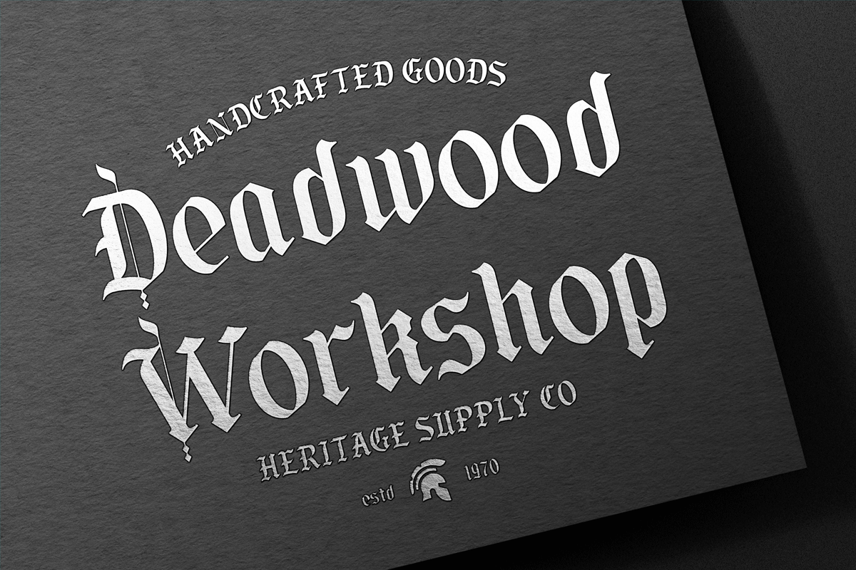 Los Reyes – Bold Gothic Blackletter, a Blackletter Font by roomspace creative lab (Photo 9 of 10)