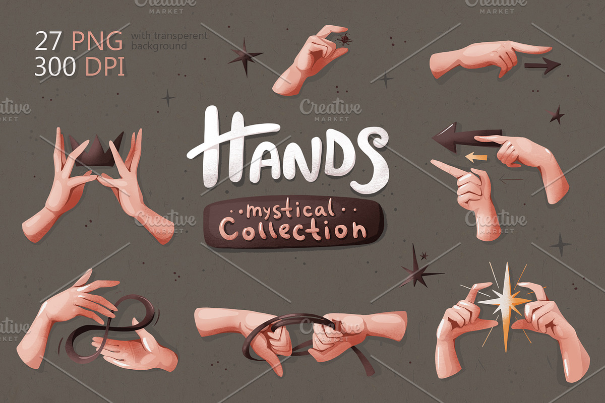 HANDS. Mystical collection, an Illustration by Izobova (Photo 1 of 2)