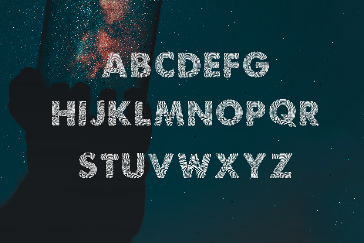 finger print font preview 2