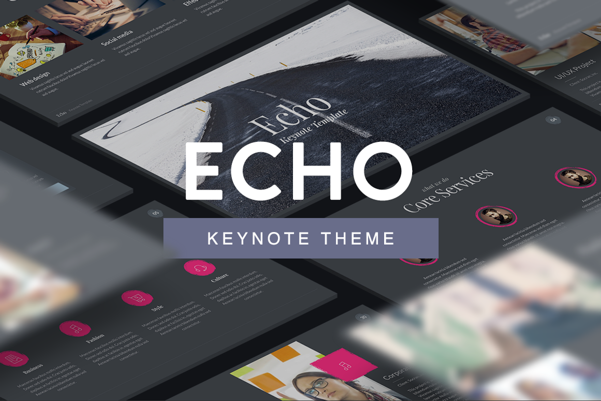 Echo - Keynote Template, a Presentation Template by Slidehack (Photo 1 of 3)