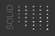 64 Line & Solid Food Icons, a Solid Icon by Designbase (Thumbnail 2 of 6)