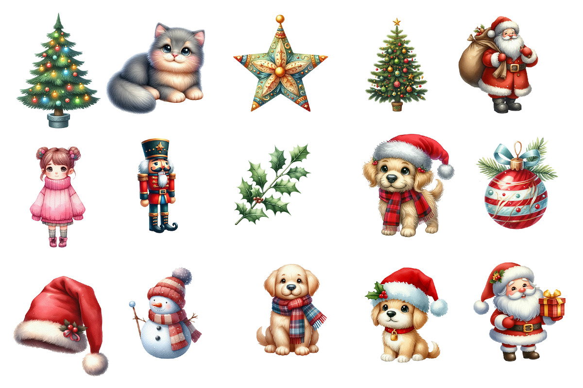 Christmas Family clipart, an Illustration by Designworld (Photo 4 of 6)