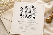 Davina Flower Monogram, a Handwritten Font by Yoga Letter (Thumbnail 2 of 8)