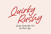 Quirky Rushy - Handwritten Font, a Handwritten Font by Graha Type (Thumbnail 1 of 12)
