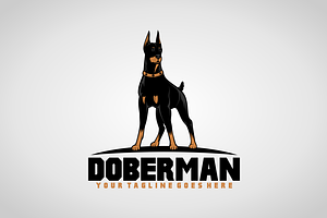Doberman Logo, a Branding & Logo Template by herulogo
