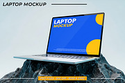 Modern Laptop Mockup Screen, a Mac Mockup by Viswal Studio (Thumbnail 1 of 2)