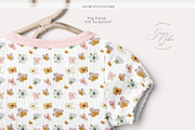 Floral Seamless Patterns & Cliparts, a Pattern Graphic by Grace Noboa Illustrations (Thumbnail 15 of 17)