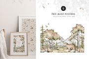Autumn Forest. Watercolor animals, an Animal Illustration by Kreker Kate (Thumbnail 7 of 9)