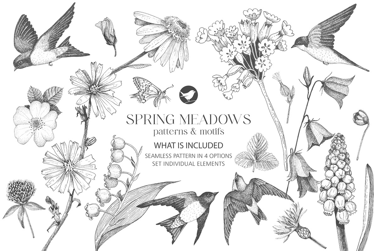 SPRING MEADOWS, a Pattern Graphic by Kate Demyanovska (Photo 3 of 10)