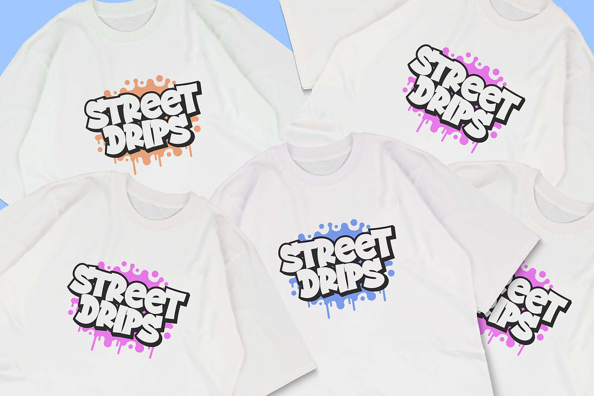 Street Drips - Graffiti Cartoon font, a Sans Serif Font by Blankids Studio (Photo 8 of 10)