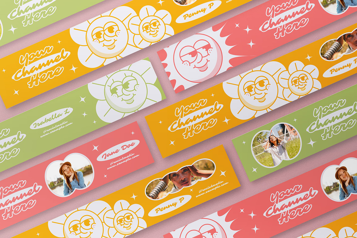 Orange Boho Summer YouTube Cover, a Social Media Template by graphicook (Photo 3 of 3)