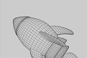Rocket Space Cartoon, an Object 3D Model by Artix3d Studio (Thumbnail 3 of 9)