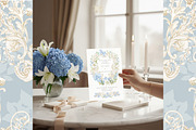 Hydrangea Lily Crest Watercolor Set, a Decorative Illustration by WonderWonder (Thumbnail 6 of 9)