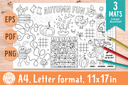 Autumn activity mats collection, an Animal Illustration by Lexi Claus (Thumbnail 1 of 6)