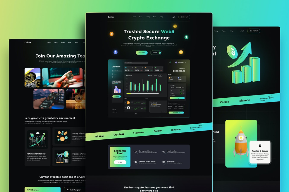 Coiner - Web3 Crypto Framer Template, a Landing Page Template by  VictorThemes