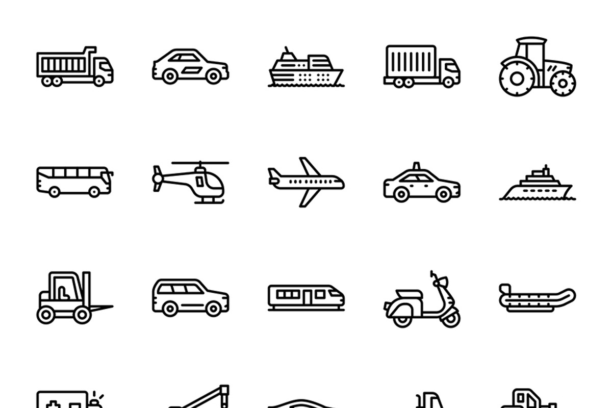 Vehicle Icons, a Duotone Icon by Jaruka (Photo 3 of 4)